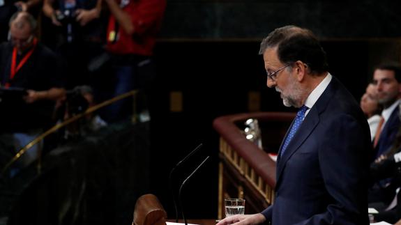 El candidato a la presidencia del Gobierno, Mariano Rajoy.