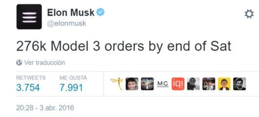 Cuenta oficial de Elon Musk.