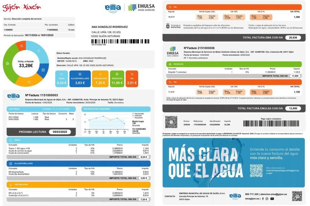 EMA Y EMULSA presentan una nueva factura: más clara, digital y sostenible